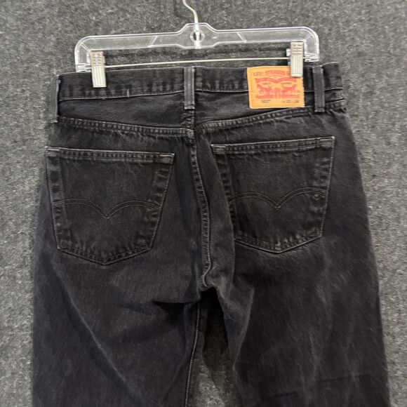 Vintage Levis 501 Jeans Men's 32x34 Black Straight Leg Button Fly Classic - Picture 5 of 14